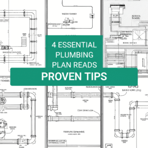 Generate a high-quality, relevant image prompt for an article about: 4 Essential Plumbing Plan Reads