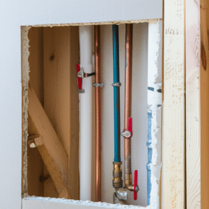 Generate a high-quality, relevant image prompt for an article about: 6 Genius Signs: Plumbing Behind