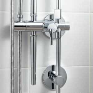 Generate a high-quality, relevant image prompt for an article about: 10 Genius Shower Plumbing Tips