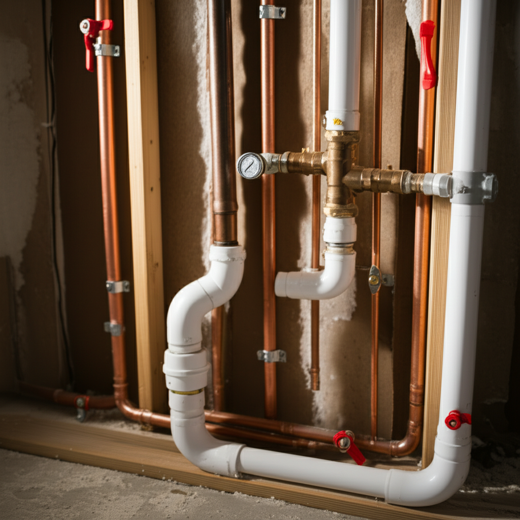 Generate a high-quality, relevant image prompt for an article about: 27 Days: Essential House Plumbi