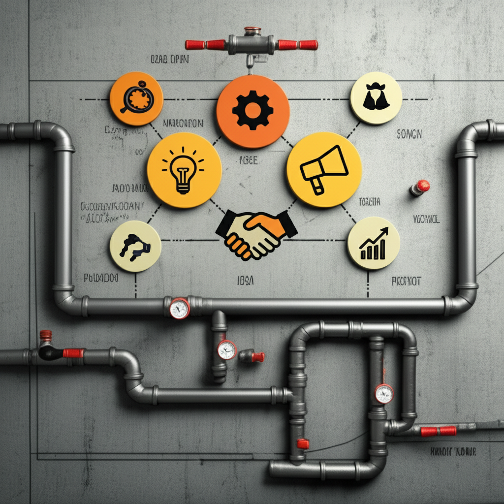 Generate a high-quality, relevant image prompt for an article about: How To Grow A Plumbing Business