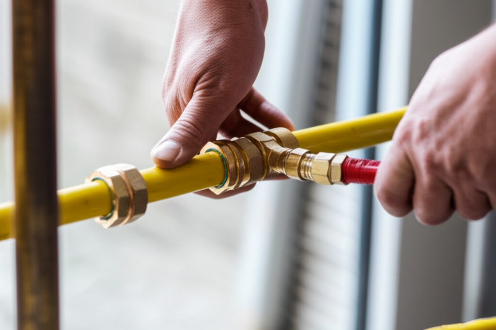 Generate a high-quality, relevant image prompt for an article about: How To Plumb Gas Line: Proven &