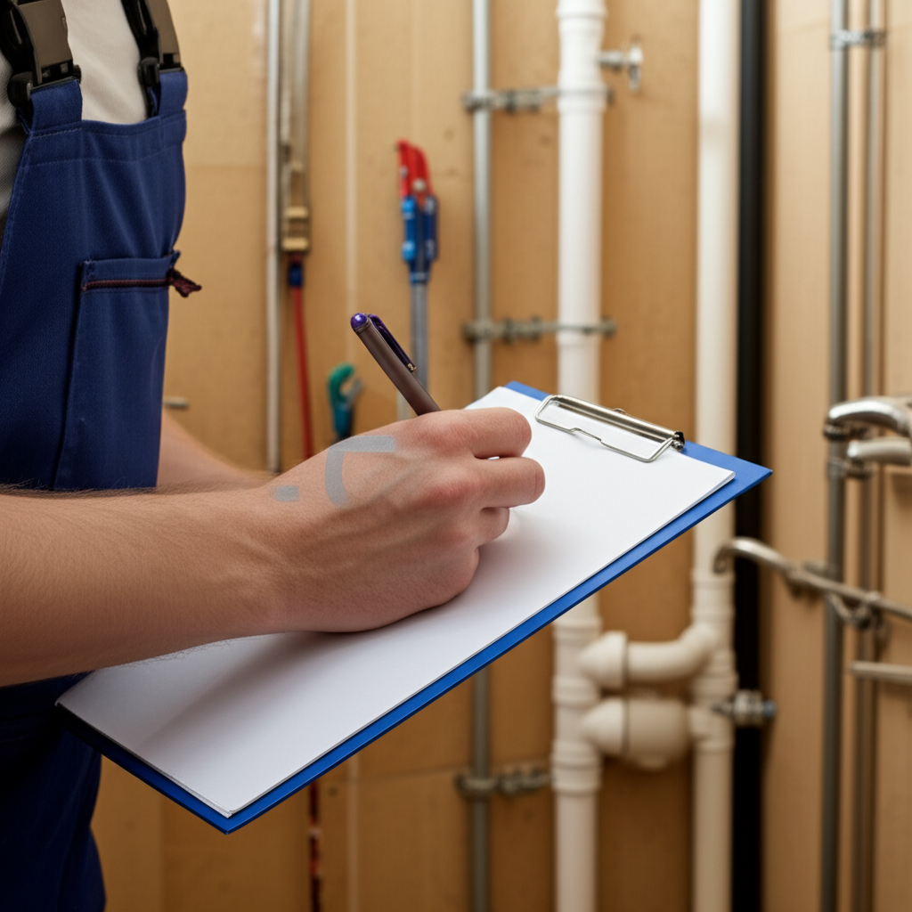 Generate a high-quality, relevant image prompt for an article about: How To Price A Plumbing Job UK: